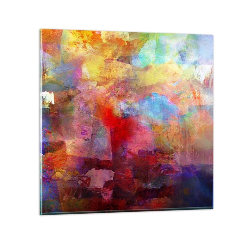 Glass picture - Looking inside the Rainbow - 60x60 cm