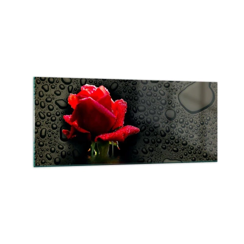 Glass picture - Red and Black - 120x50 cm