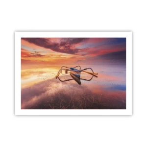 Poster - Tranquility of Tropical Evening - 70x50 cm