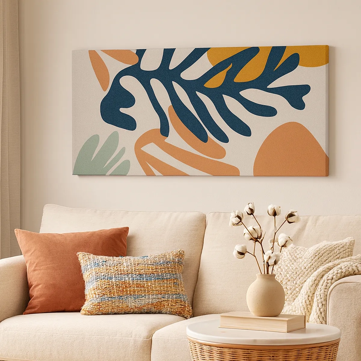 Canvas picture - Coral Sea - 30x30 cm