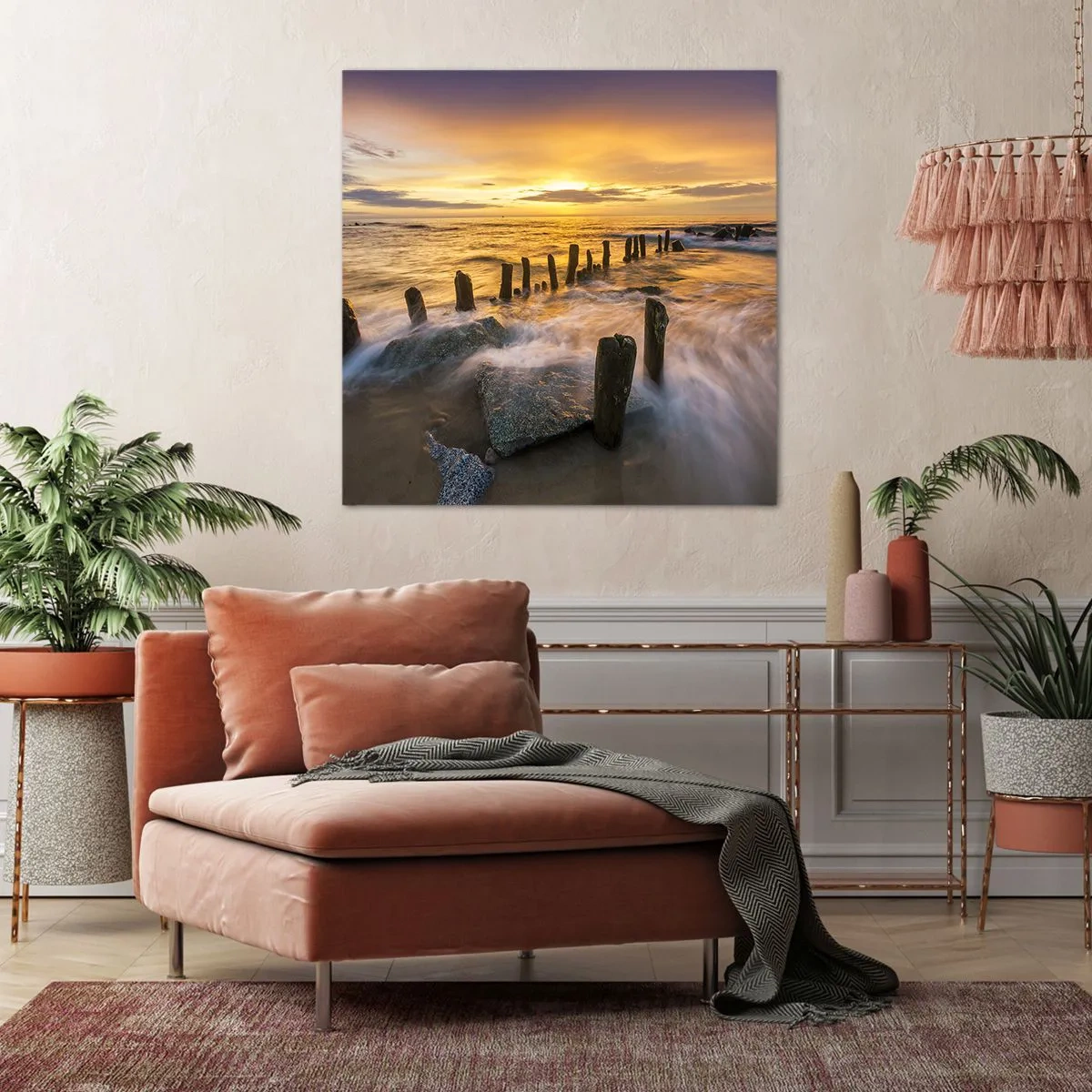 Canvas picture - Raw Beauty of the Baltic Sea - 50x50 cm