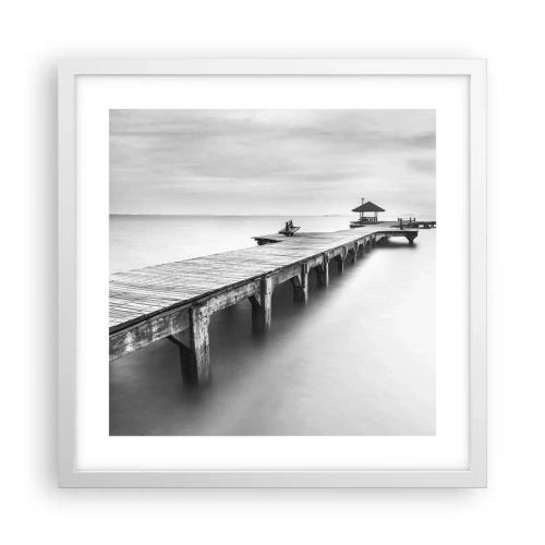 Poster in white frmae - Into the Distance - 40x40 cm