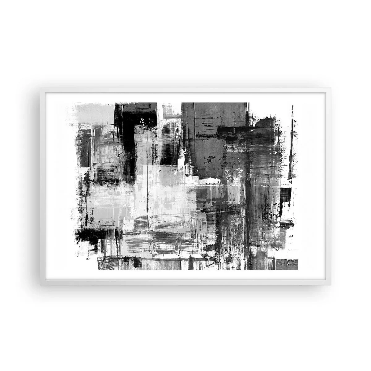 Poster in white frmae - Grey is Beautiful - 91x61 cm