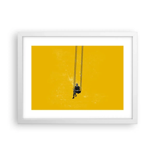 Poster in white frmae - Day as a Any Other - 40x30 cm