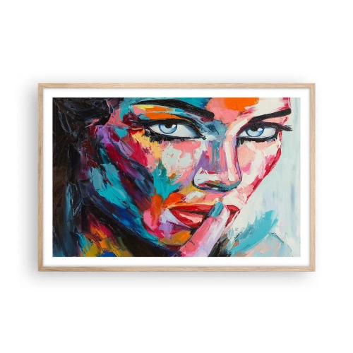 Poster in light oak frame - Our First Secret - 91x61 cm