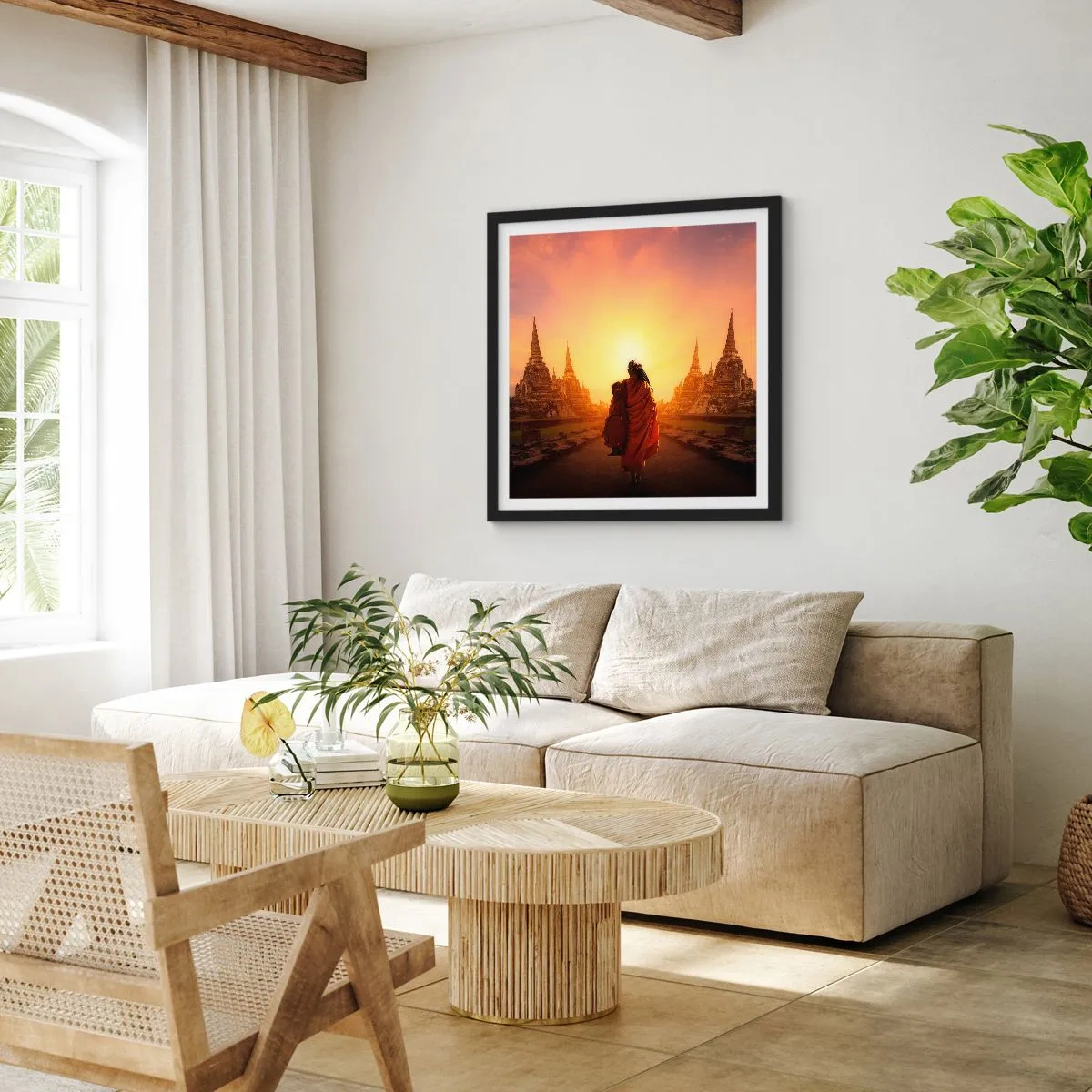 Poster in black frame - In Peace through Eternity - 50x50 cm