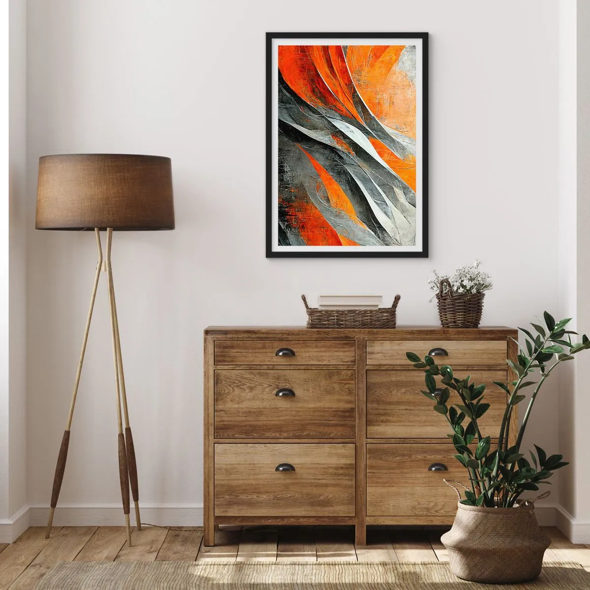 Poster in black frame - Heat and Coolness - 40x50 cm