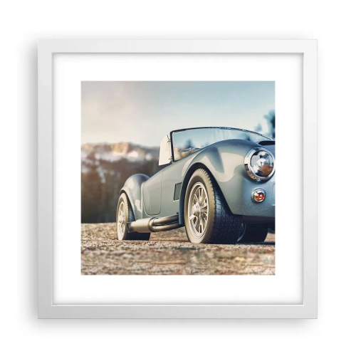 Poster in white frmae - Styel Is What Counts - 30x30 cm