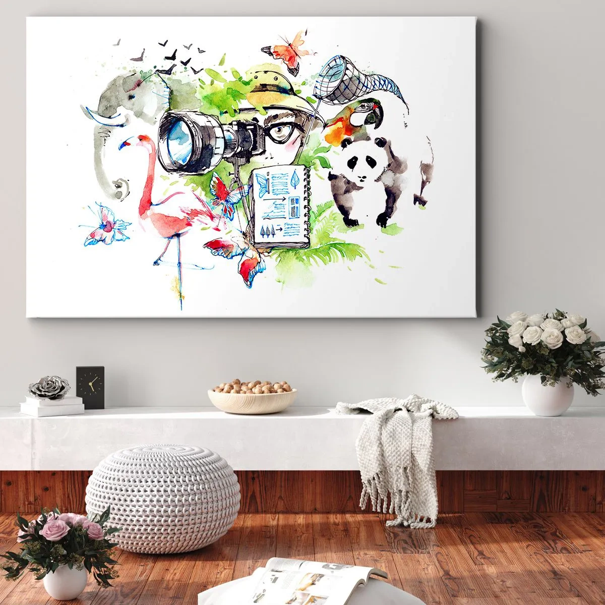 Canvas picture - In Travelller's Lens - 120x80 cm