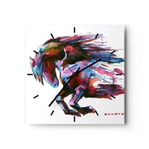 Wall clock - Clock on glass - In Elation - 40x40 cm