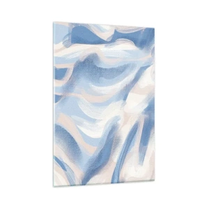 Glass picture - Blue Waves - 80x120 cm
