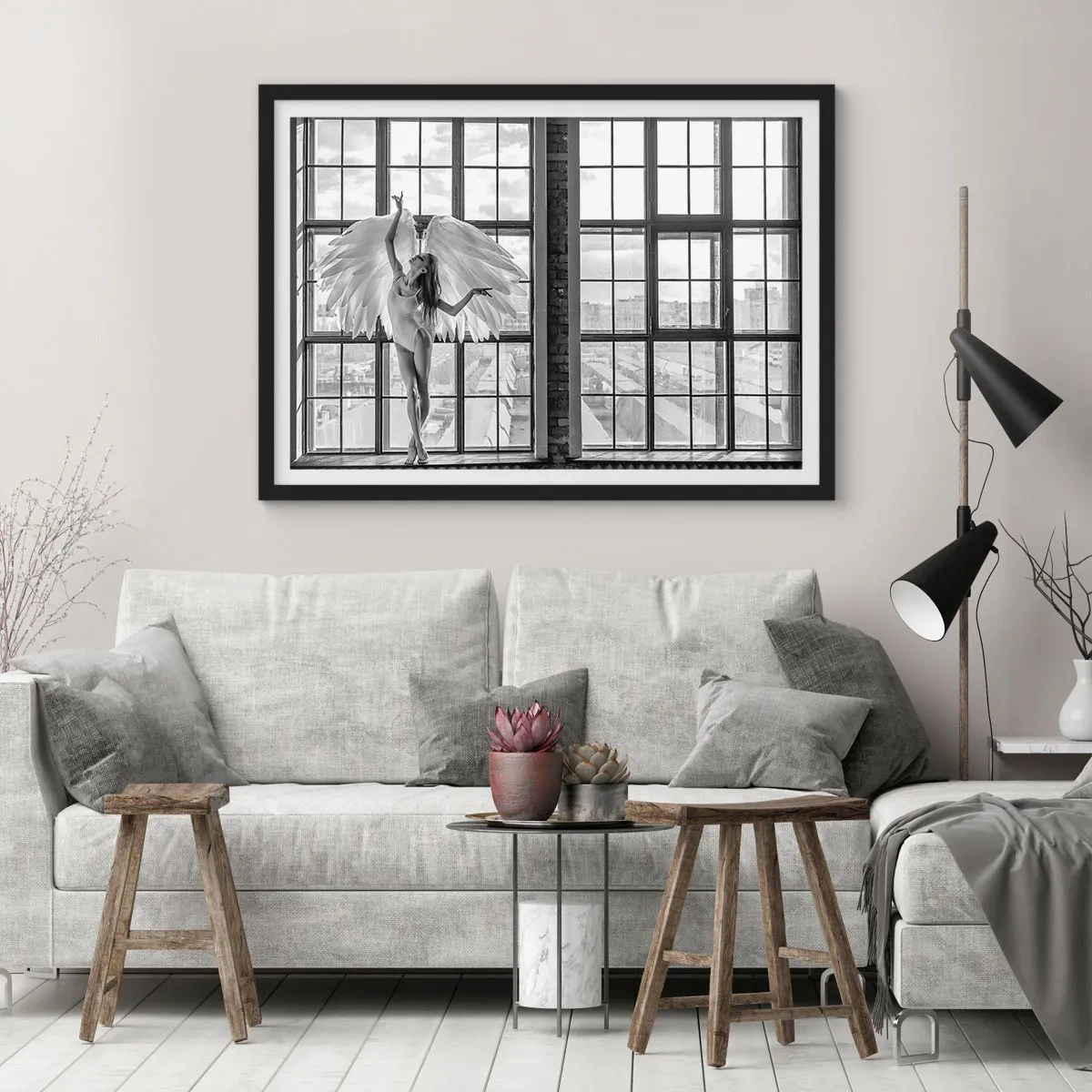 Poster in black frame - City of Angels? - 70x50 cm