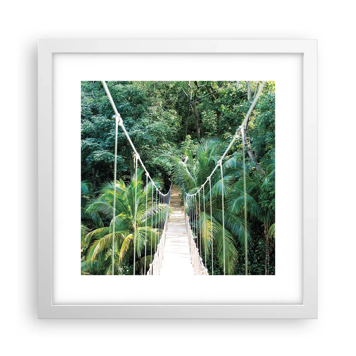 Poster in white frmae - Welcome to the Jungle! - 30x30 cm