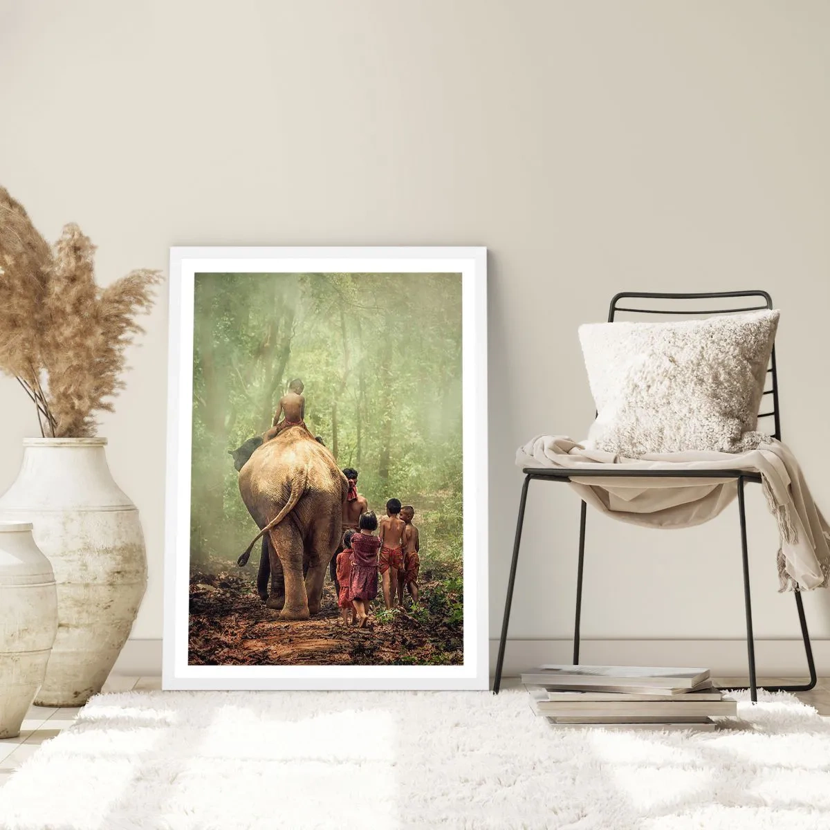 Poster in white frmae - New Jungle Book - 50x70 cm