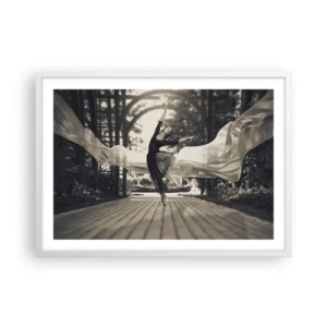 Poster in white frmae - Dance of the Garden Spirit - 70x50 cm