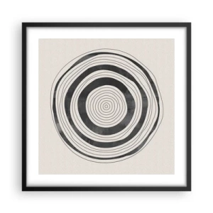 Poster in black frame - Important What's in Between - 50x50 cm