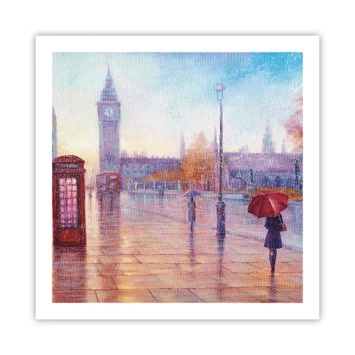 Poster - London Autumn Day - 60x60 cm
