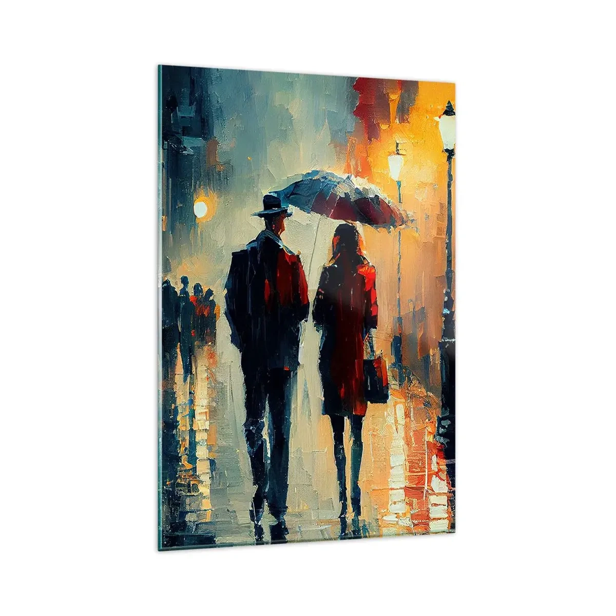 Glass picture - Urban Love Story - 80x120 cm
