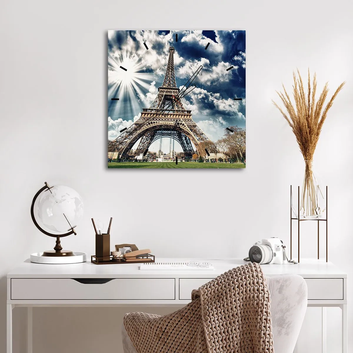Wall clock - Clock on glass - Like No Other - 40x40 cm