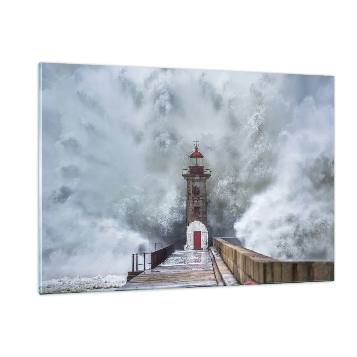 Glass picture - Roar of Waters, Whirr of the Wind - 120x80 cm