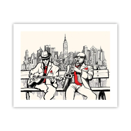 Poster - New York Improvisation - 50x40 cm