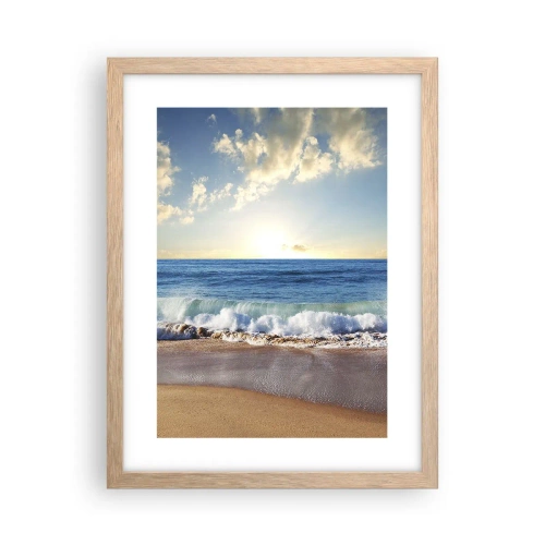 Poster in light oak frame - Moving Still - 30x40 cm