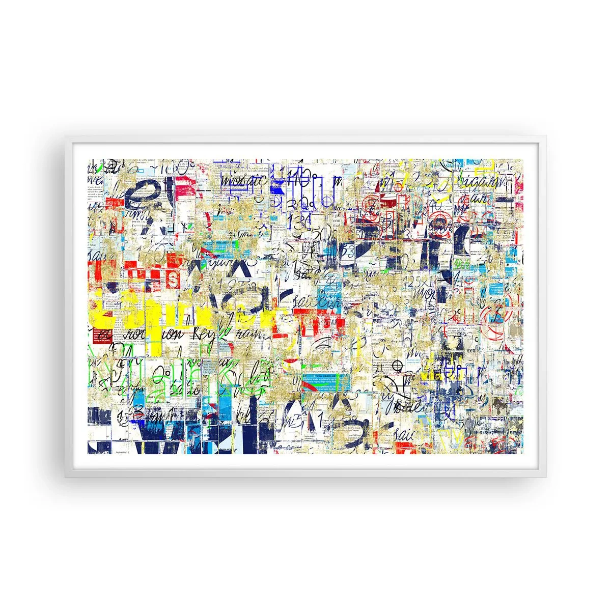 Poster in white frmae - Feast for the Eyes - 100x70 cm