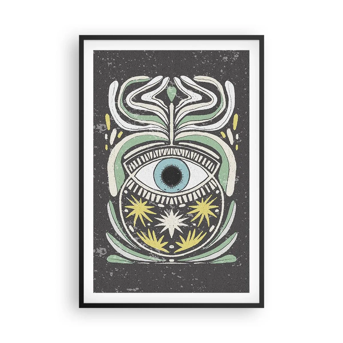Poster in black frame - Tribal Rituals - 61x91 cm