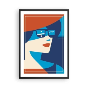 Poster in black frame - Holiday trip - 50x70cm - Holiday Travel - Modern wall decoration for the living room and bedroom ARTTOR