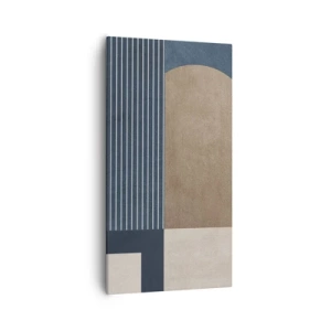 Canvas picture - Composition of Simplicity and Curvature - 55x100 cm