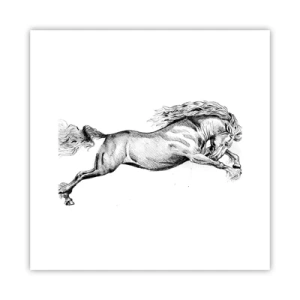 Poster - Stopped at a Gallop - 30x30 cm