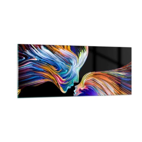 Glass picture - Fusion of Energy and Light - 100x40 cm