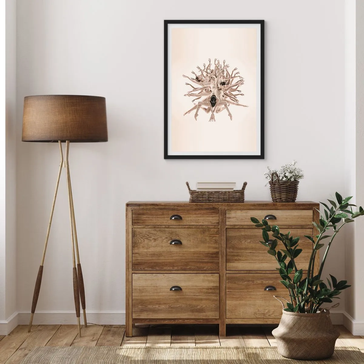 Poster in black frame - Dance in Bloom - 30x40 cm