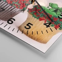 Clock face with numbers