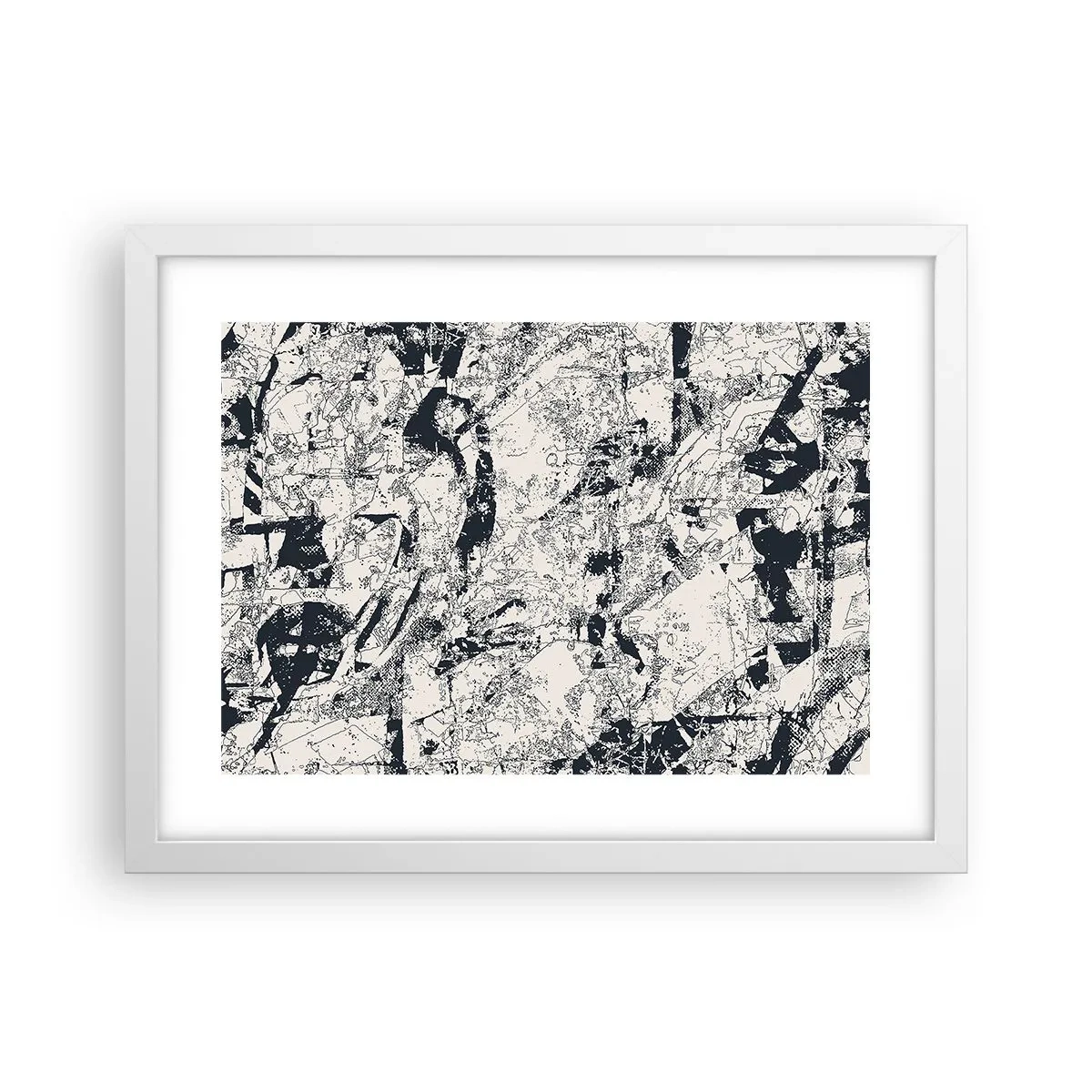 Poster in white frmae - Infilitration of Opposites - 40x30 cm