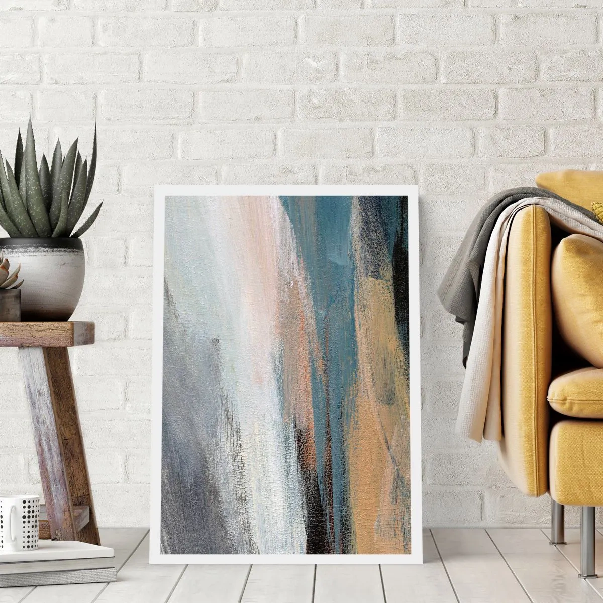 Poster - Abstract: Northern Landscsape - 50x70 cm