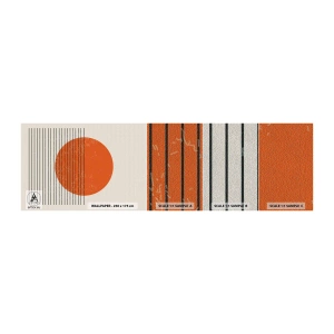 Photo Wallpaper Sample Premium Sand - Always the Sun - Sun, Minimalistic, Lines - 100x30 cm