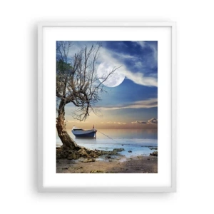 Poster in white frmae - Is this the Beginning or the End? - 40x50 cm