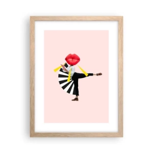 Poster in light oak frame - Surrealistic Pop-Art. - 30x40 cm