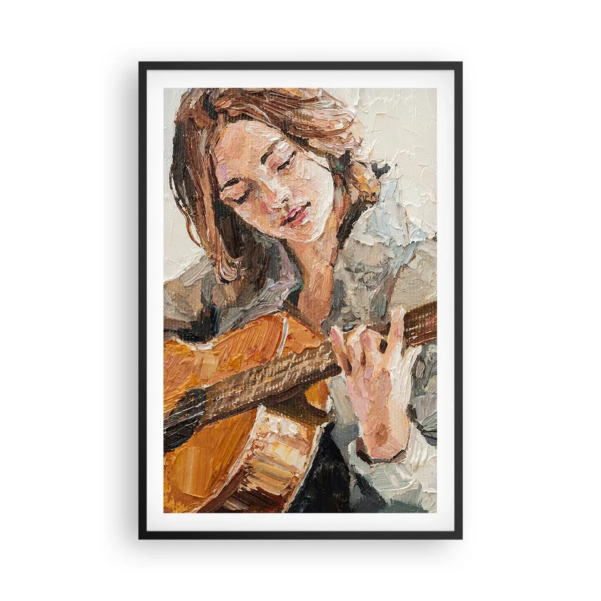 Poster in black frame - Concert for Guitar and Girly Heart - 61x91 cm