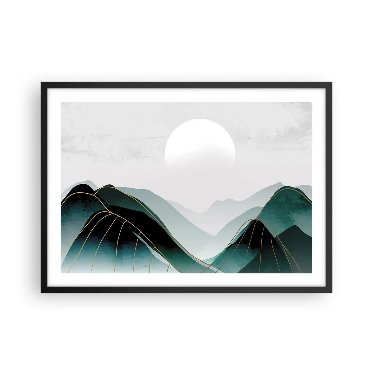 Poster in black frame - In Full Majesty - 70x50 cm