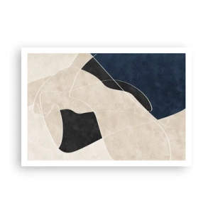 Poster - Abstract Composition - Contrast of Colours - 100x70 cm