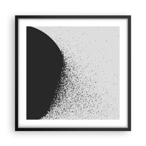 Poster in black frame - Movement of Particles - 50x50 cm