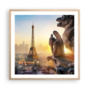 Poster in light oak frame - Much Has Changed… - 60x60 cm