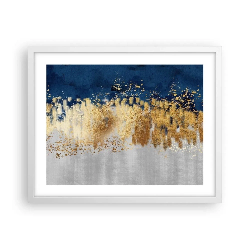 Poster in white frmae - Modern Composition and Twinkle - 50x40 cm