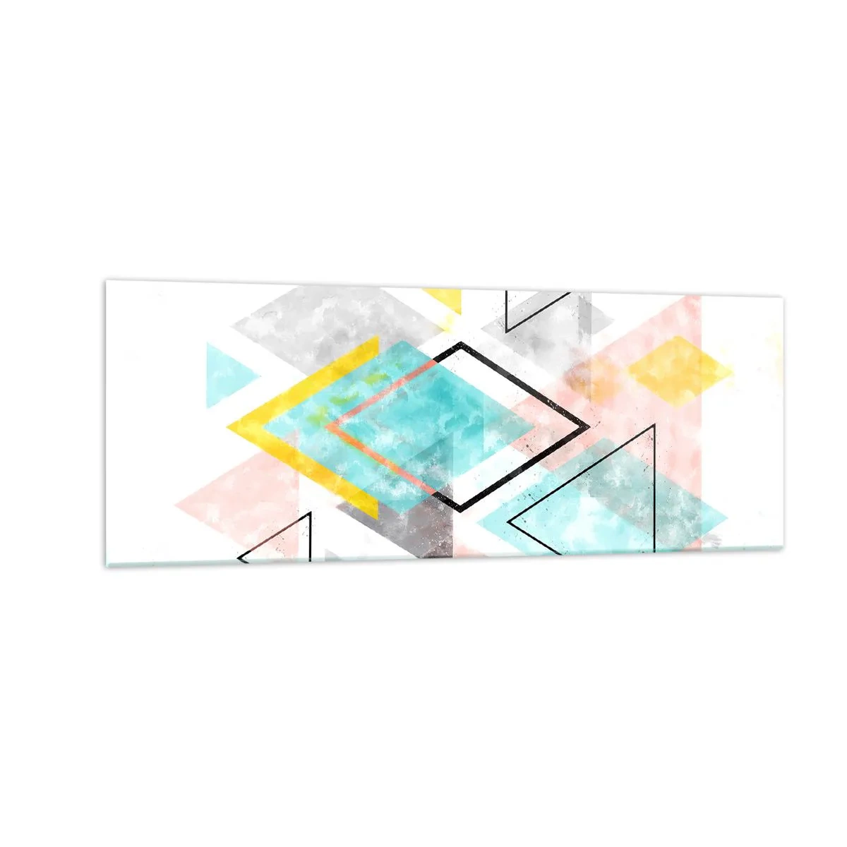 Glass picture - Geometric Play - 140x50 cm