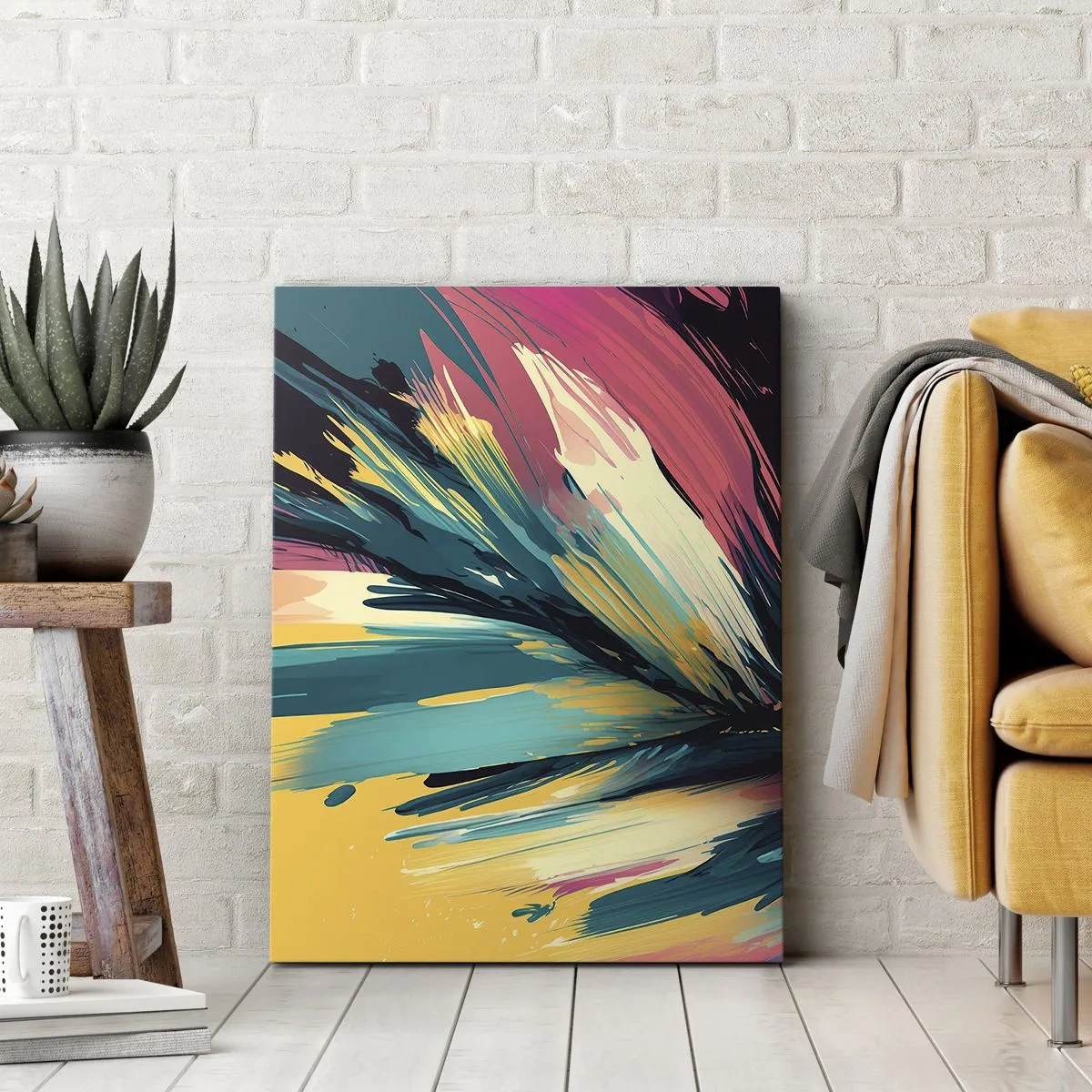 Canvas picture - Composition -Explosion of Joy - 50x70 cm