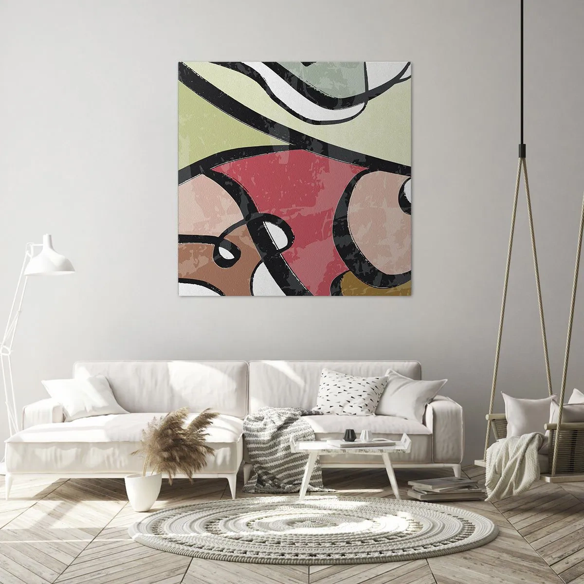 Canvas picture - Pirouettes Among Colours - 30x30 cm