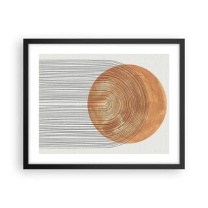 Poster in black frame - Sunny Composition - 50x40 cm