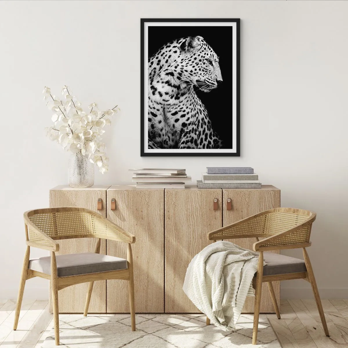 Poster in black frame - A Perfect Right Profile - 40x50 cm